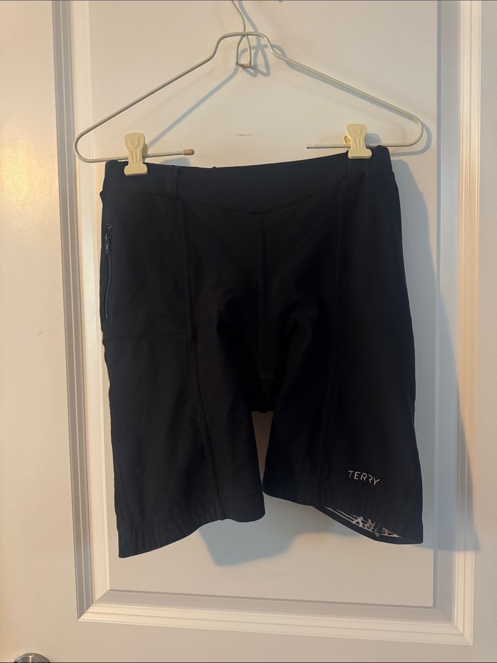 TERRY Precision Bicycle tight padded biker Womens shorts black M